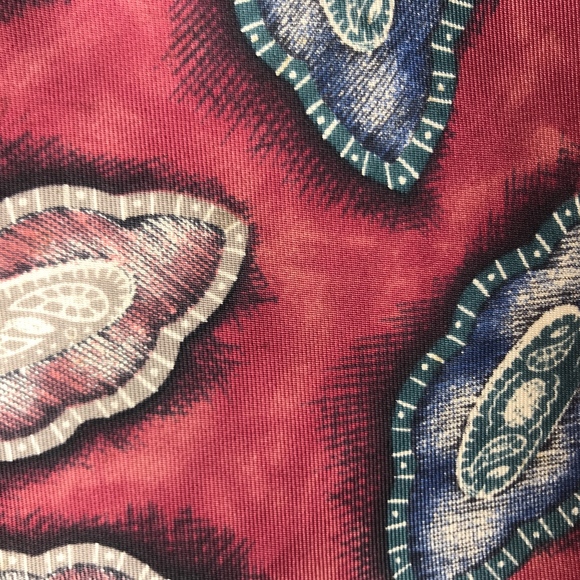 Dior Other - Christian Dior Monsieur Silk Red Paisley Necktie